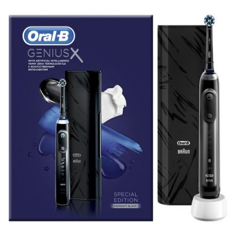 Электрическая зубная щетка ORAL-B Genius X Special Edition, цвет: черный [80333077]