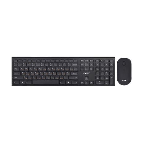 Комплект (клавиатура+мышь) ACER OKR030, USB, беспроводной, черный [zl.kbdee.005]