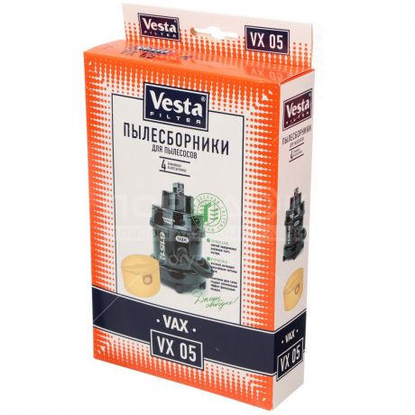 Мешок для пылесоса бумажный Vesta VX 05, 4 шт