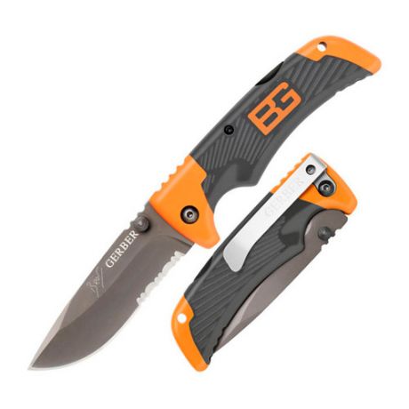 Складной нож GERBER Bear Grylls Scout, 185.4мм, черный / оранжевый