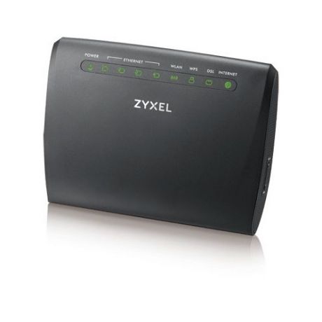 Wi-Fi роутер ZYXEL AMG1302-T11C-EU01V3F, ADSL2+, черный