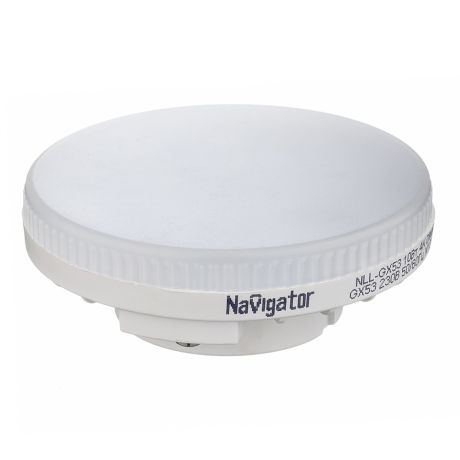Лампа светодиодная Navigator 10 Вт GX53 таблетка 4000 К дневной свет 230 В диммируемая