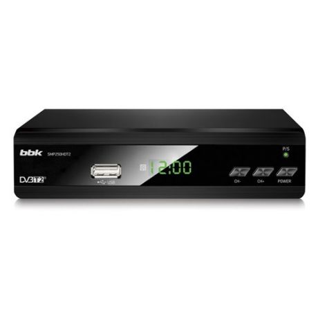 Ресивер DVB-T2 BBK SMP250HDT2, черный