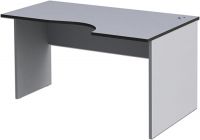 Письменный стол МОНОЛИТ 140х90х75 см, серый (640100)