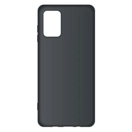 Чехол (клип-кейс) BORASCO Silicone case, для Samsung Galaxy M51, черный (матовый) [39336]