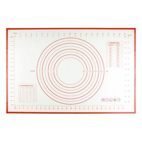 Коврик кулинарный Bradex TK 0495 красный