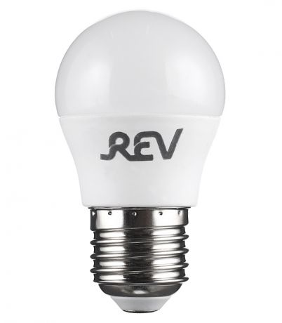 Лампа светодиодная REV 7 Вт E27 шар G45 2700 К теплый свет 230 В матовая