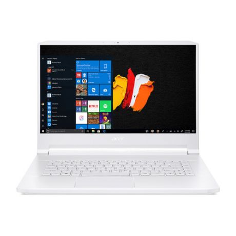 Ноутбук ACER ConceptD 7 CN715-71-79YB, 15.6", IPS, Intel Core i7 9750H 2.6ГГц, 32ГБ, 1ТБ + 1ТБ SSD, NVIDIA GeForce RTX 2080 MAX Q - 8192 Мб, Windows 10 Professional, NX.C4KER.003, белый