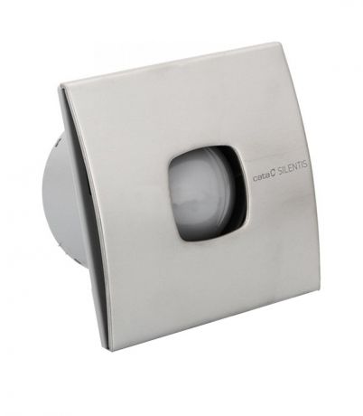 Вентилятор осевой Cata SILENTIS 10 INOX T d100 мм серебро