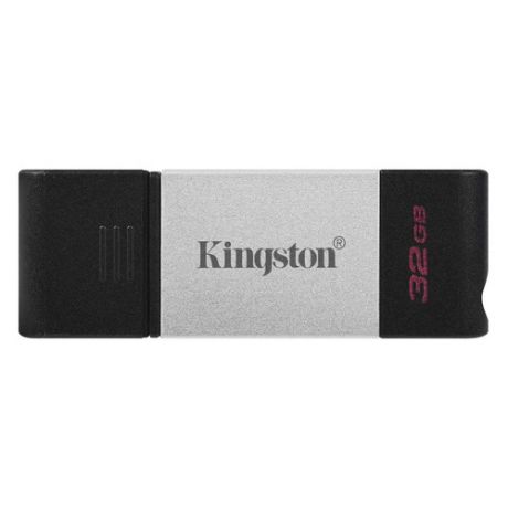 Флешка USB (Type-C) KINGSTON DataTraveler 80 DT80/32GB 32ГБ, USB3.0, черный