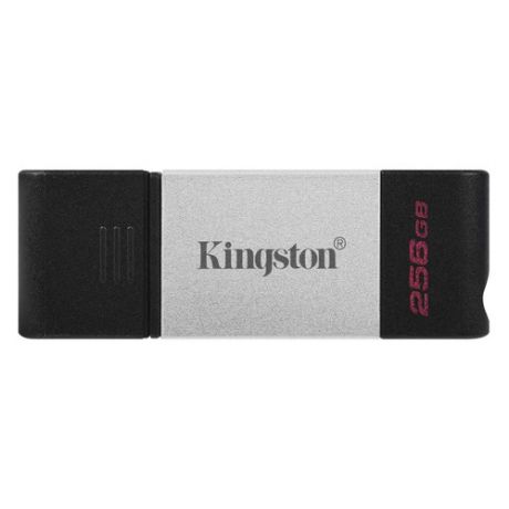 Флешка USB (Type-C) KINGSTON DataTraveler 80 DT80/256GB 256ГБ, USB3.0, черный