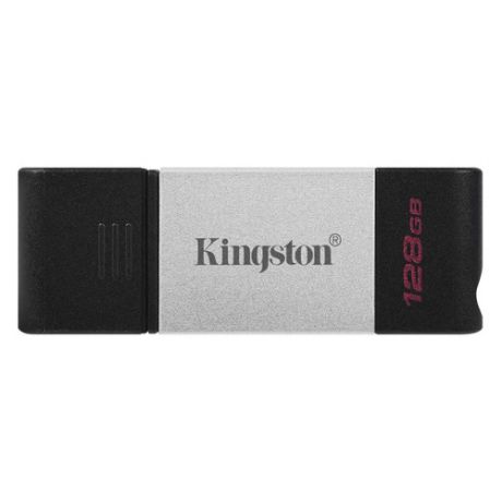 Флешка USB (Type-C) KINGSTON DataTraveler 80 DT80/128GB 128ГБ, USB3.0, черный
