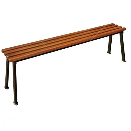 Скамейка садовая деревянная с ковкой Романтика, 160х40х32 см