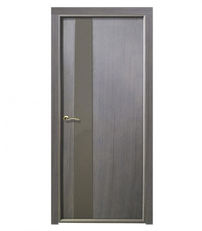 Дверное полотно РЖЕВДОРС 5139 серый бейц со стеклом шпон дуба 700x2000 мм