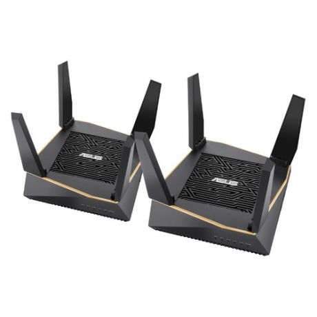 Wi-Fi роутер ASUS RT-AX92U(2-PK), черный, 2 шт. в комплекте