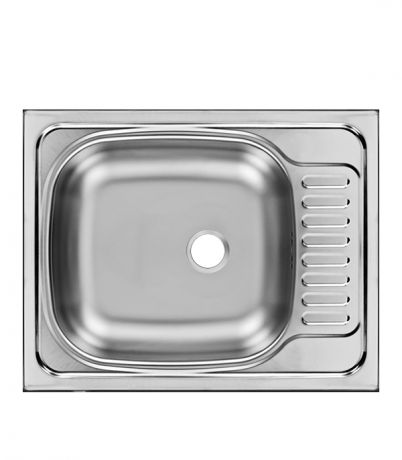 Мойка для кухни UKINOX Классика 560x435х140 мм врезная прямоугольная с крылом сталь