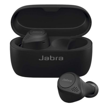 Наушники с микрофоном JABRA Elite 75t, Bluetooth, вкладыши, черный [100-99090001-60]