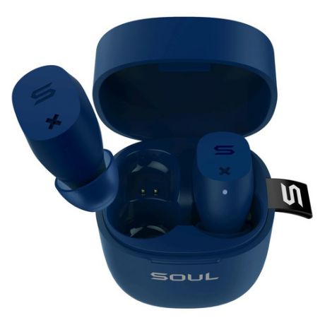 Наушники с микрофоном Soul ST-XX, Bluetooth, вкладыши, темно-синий [80000622]