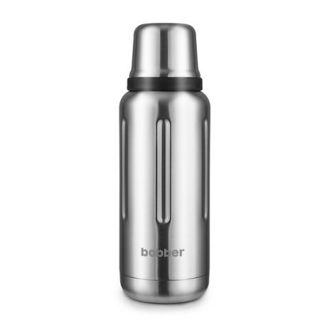 Термос BOBBER Flask-1000, 1л, стальной/ черный