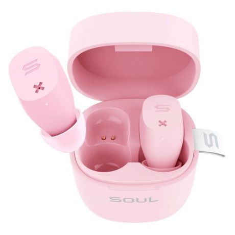 Наушники с микрофоном Soul ST-XX, Bluetooth, вкладыши, розовый матовый [80000625]