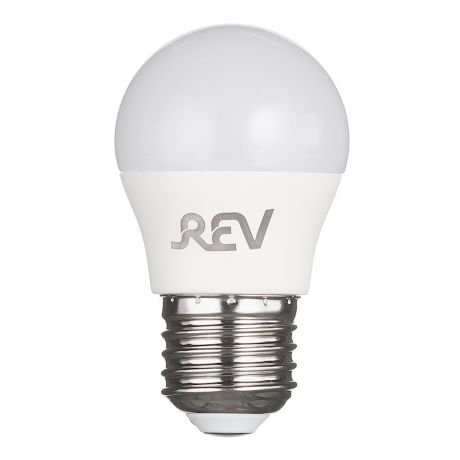 Лампа светодиодная REV 9 Вт E27 шар G45 2700 К теплый свет 230 В матовая