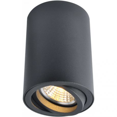 Светильник накладной ARTE LAMP A1560PL-1BK поворотный GU10 d70x100 мм 50 Вт 220 В IP20 цилиндрический черный