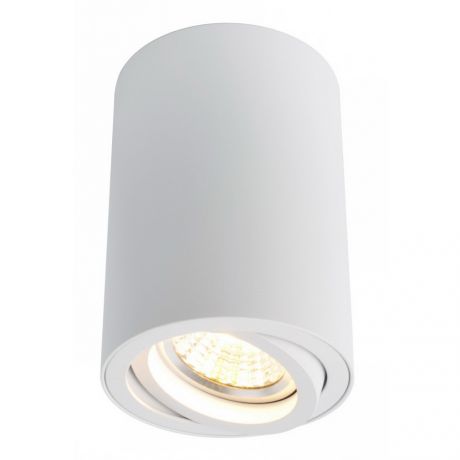 Светильник накладной ARTE LAMP A1560PL-1WH поворотный GU10 d70x100 мм 50 Вт 220 В IP20 цилиндрический белый