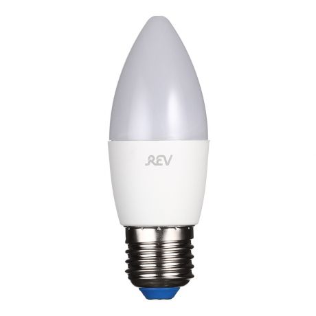Лампа светодиодная REV 9 Вт E27 свеча С37 2700 К теплый свет 230 В матовая