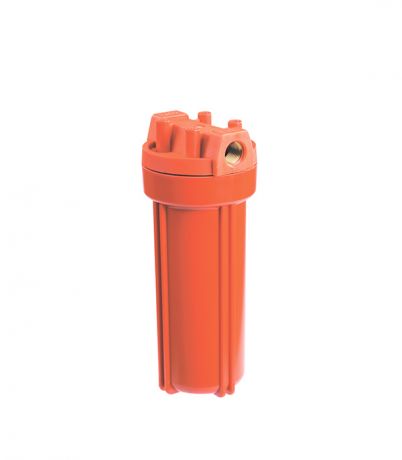 Корпус фильтра Гидротек для горячей воды 10SL 1/2 ВР(г) x 1/2 ВР(г) оранжевый