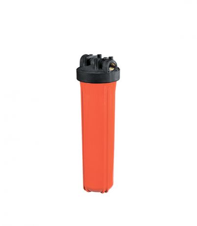 Корпус фильтра Гидротек для горячей воды 20BB 1 ВР(г) х 1 ВР(г) оранжевый