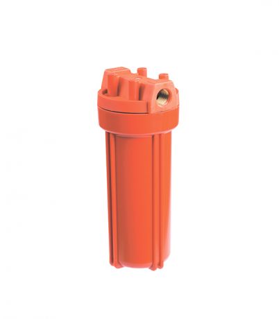 Корпус фильтра Гидротек для горячей воды 10SL 3/4 ВР(г) х 3/4 ВР(г) оранжевый
