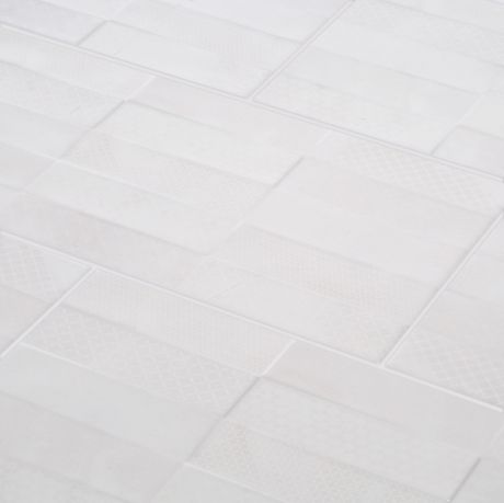 Плитка облицовочная Cersanit Carly светло-серый рельеф кирпичи декор 298x598x9 мм (7 шт.=1,25 кв.м)