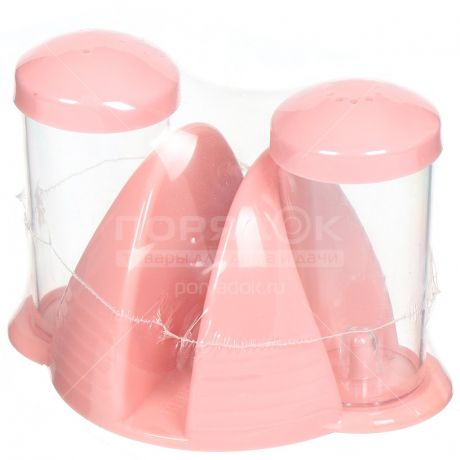 Набор для специй из пластика, 3 предмета, Berossi Cake ИК40463000 нежно-розовый