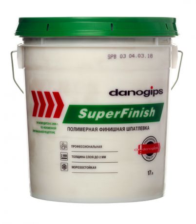 Шпатлевка Danogips SuperFinish универсальная 17 л