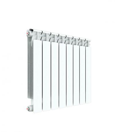 Радиатор биметаллический Rifar Alp 500 мм 4 секции 1" боковое подключение белый