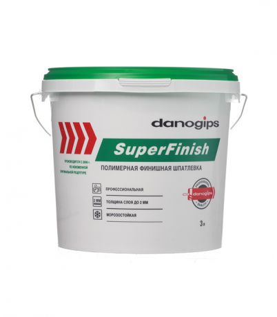 Шпатлевка Danogips SuperFinish универсальная 3 л