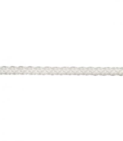 Шнур вязанный полипропиленовый 8 прядей белый d4 мм без сердечника
