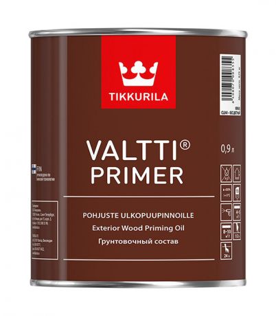 Антисептик Tikkurila Valtti Primer грунтовочный для дерева бесцветный 0,9 л