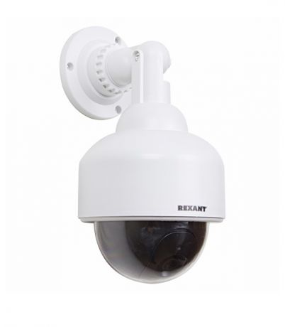 Муляж видеокамеры купольный Rexant уличная установка белый