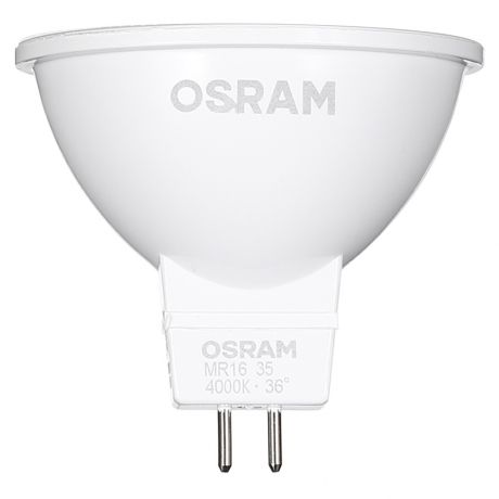 Лампа светодиодная Osram 4,3 Вт GU5.3 рефлектор MR16 4000 К дневной свет 12 В