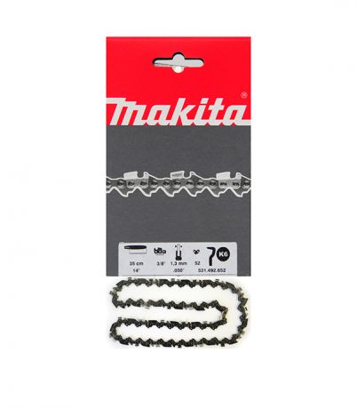 Цепь Makita (531492652) 14" шаг 3/8" паз 1,3 мм 52 звена