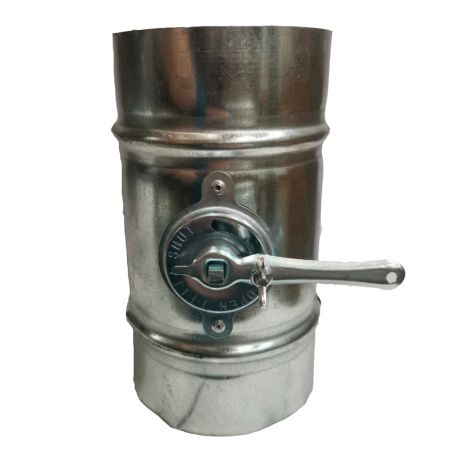 Дроссель-клапан для круглых воздуховодов d100 мм оцинкованный ORE