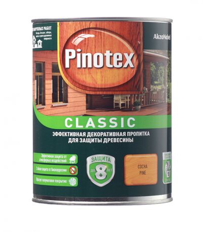 Антисептик Pinotex Classic декоративный для дерева сосна 1 л