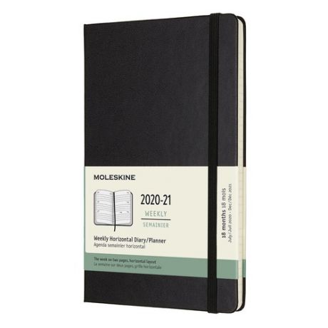 Еженедельник MOLESKINE Academic Horizontal, датированный на 18 месяцев, 208стр