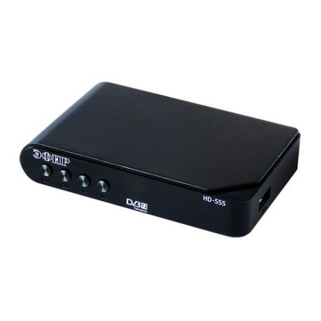 Ресивер DVB-T2 СИГНАЛ Эфир HD-555, черный