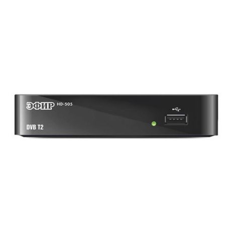 Ресивер DVB-T2 СИГНАЛ Эфир HD-505, черный
