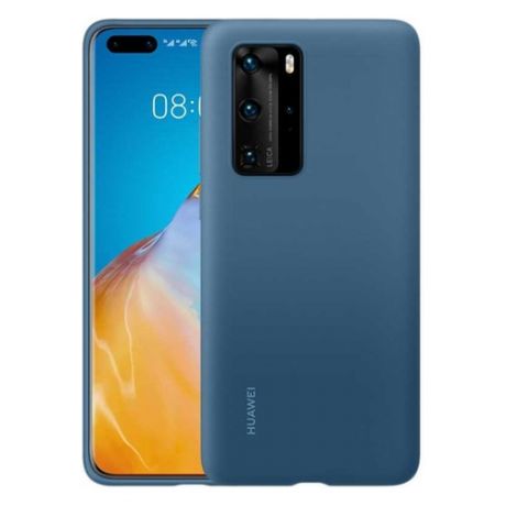Чехол (клип-кейс) HUAWEI Silicone, для Huawei P40 Pro, темно-синий [51993799]