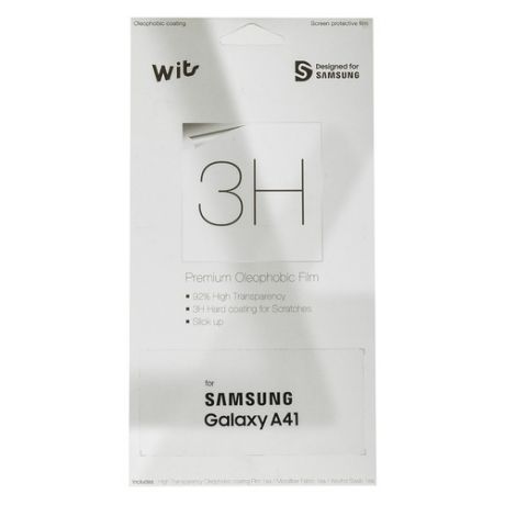 Защитная пленка для экрана SAMSUNG Wits для Samsung Galaxy A41, прозрачная, 1 шт [gp-tfa415wsatr]