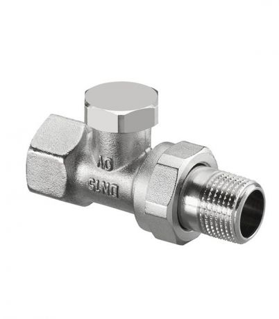 Клапан (вентиль) запорный прямой Oventrop Combi 2 (1091162) 1/2 НР(ш) х 1/2 ВР(г) для радиатора