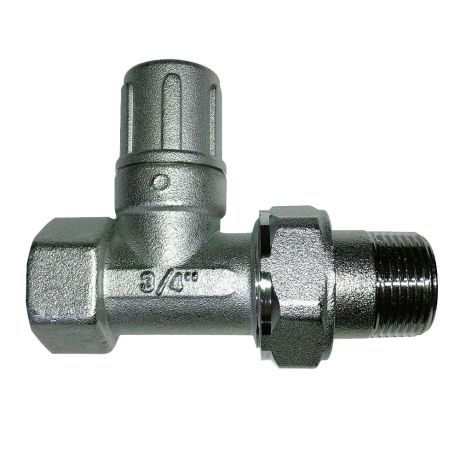 Клапан (вентиль) запорный прямой Far (FV 1400 34) 3/4 НР(ш) х 3/4 ВР(г) для радиатора
